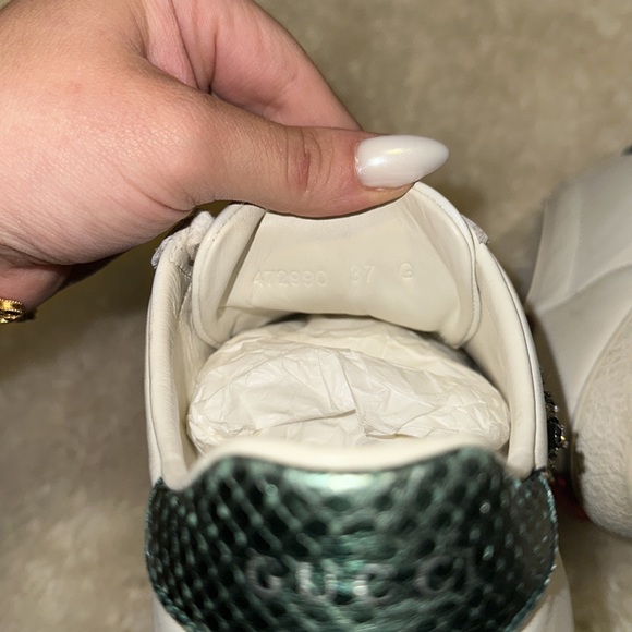 Gucci rhinestone sneakers size 37 - Picture 8 of 9